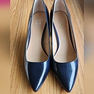 Franco Sarto Elegant Dark Navy Blue Women's Heels Size 10